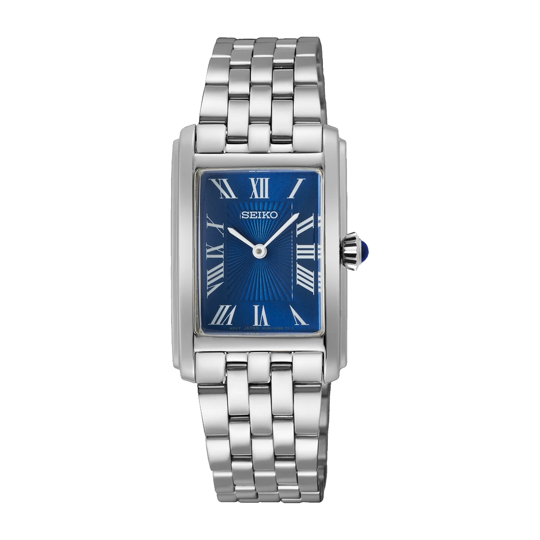 Seiko SWR085P1 с синим циферблатом и металлическим браслетом