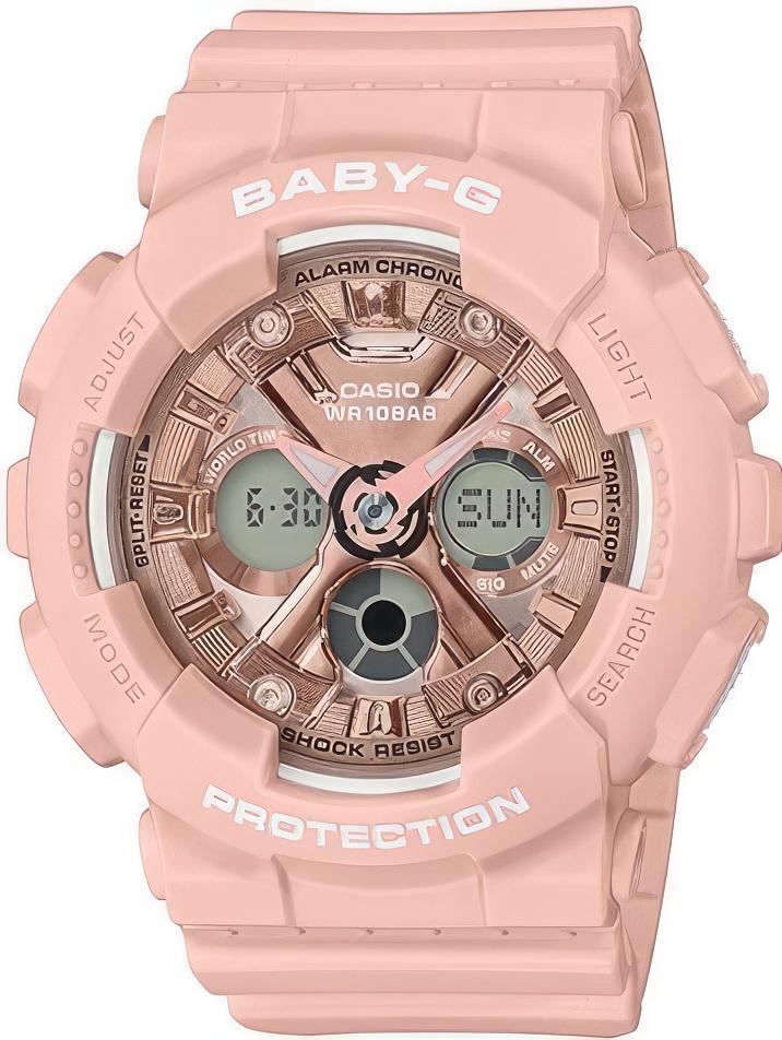 Pink casio baby g watch best sale