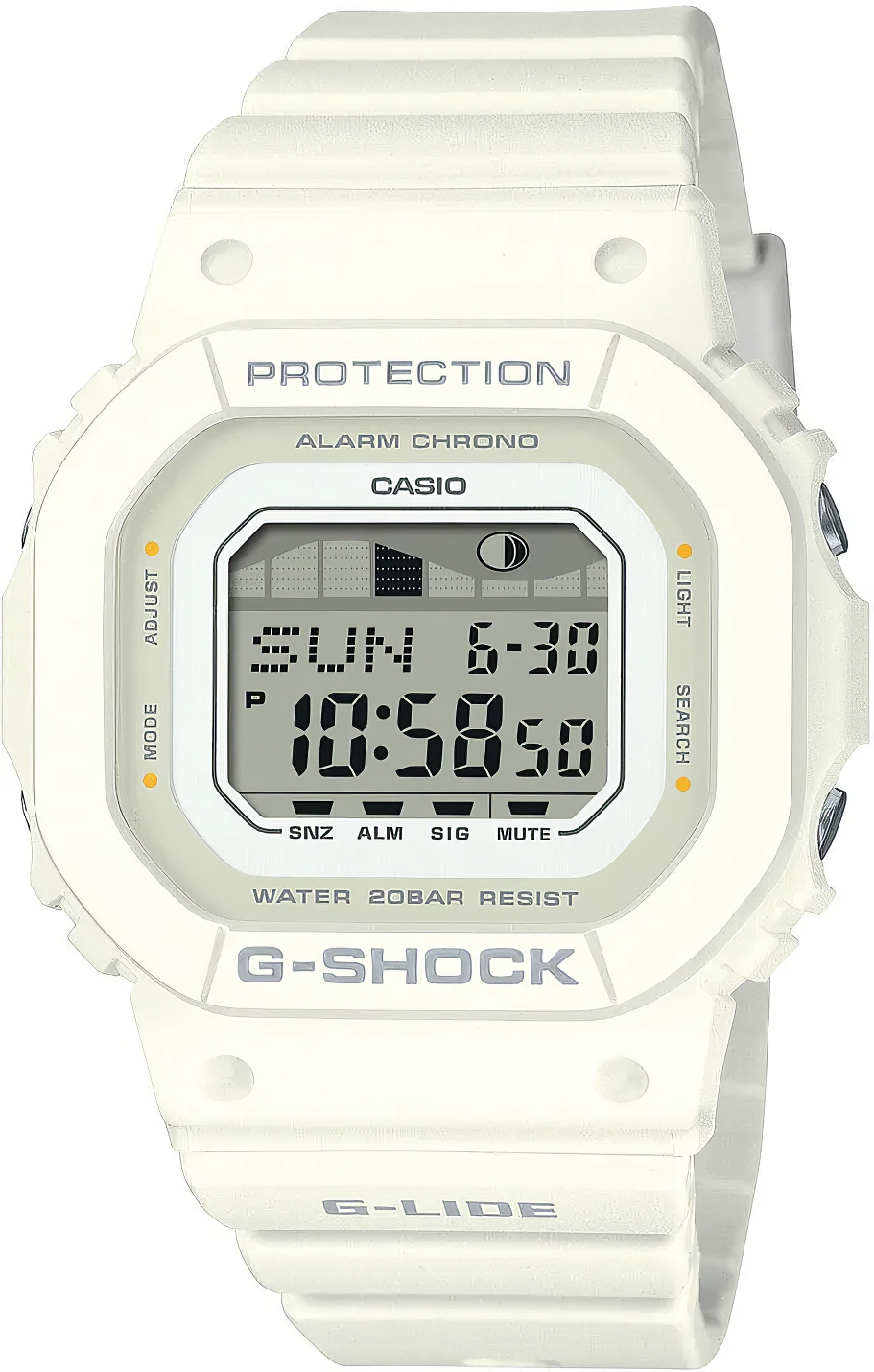 G shock white digital on sale